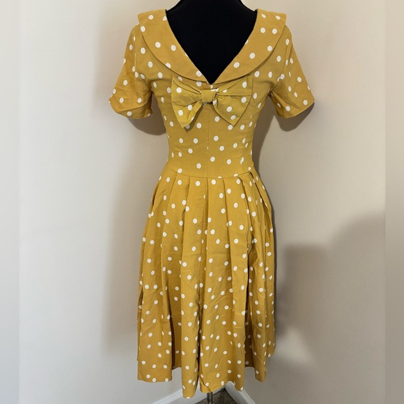 1950’s Inspired Polka Dot Midi Dress - Picture 6 of 7